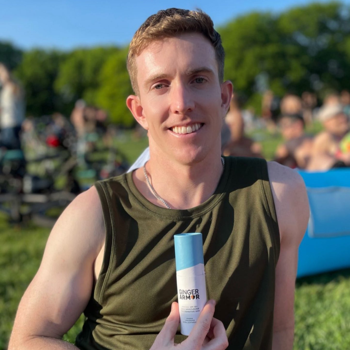 Ginger Armor SPF 50 Liquid Zinc Mineral Sunscreen & Squalane Moisturizer