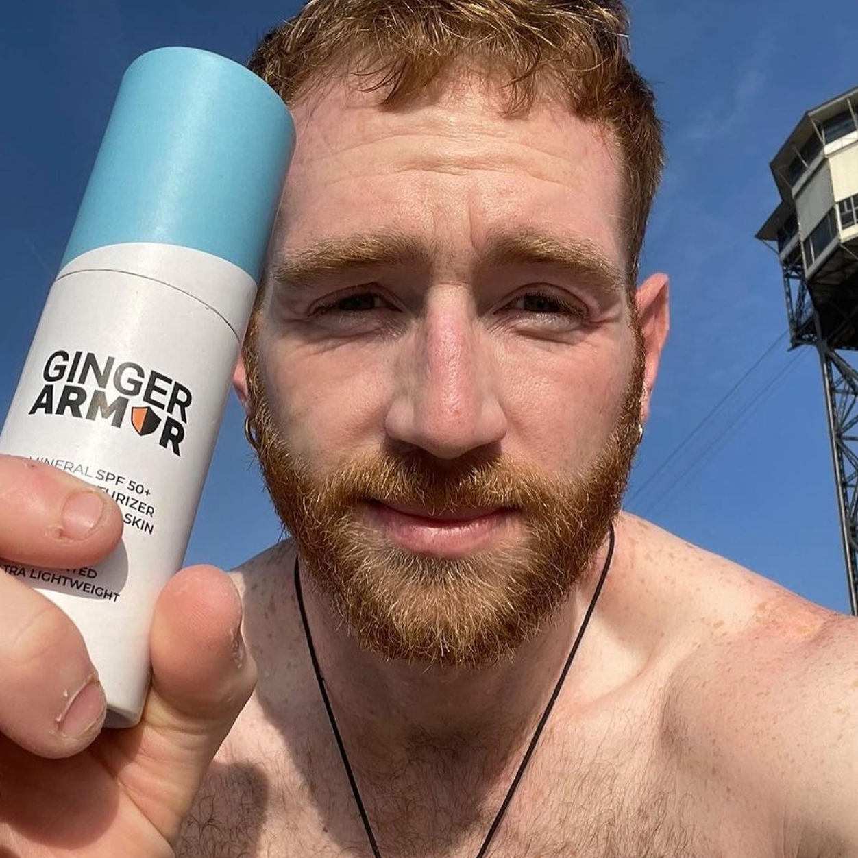 Ginger Armor SPF 50+ Mineral Sunscreen & Moisturizer 2-in-1