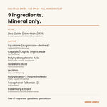 Daily Face SPF 30 full ingredient list: non-nano zinc oxide 17% plus 8 inactive ingredients