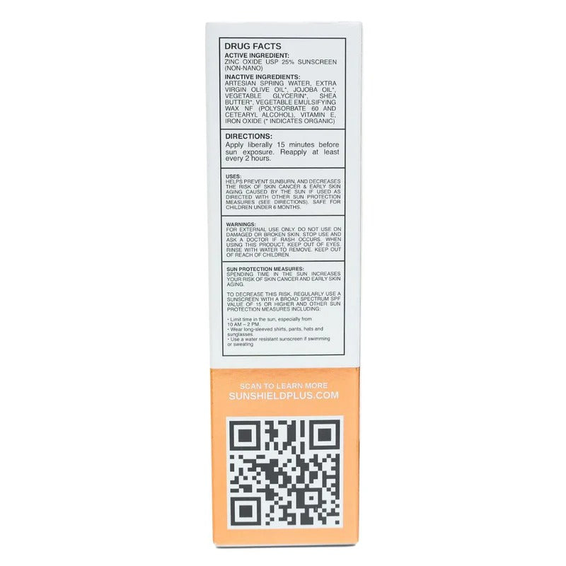 Organic Tinted Face Moisturizer + SPF 30 – 9 Ingredients – No White Cast – Daily Mineral Protection – 2 oz