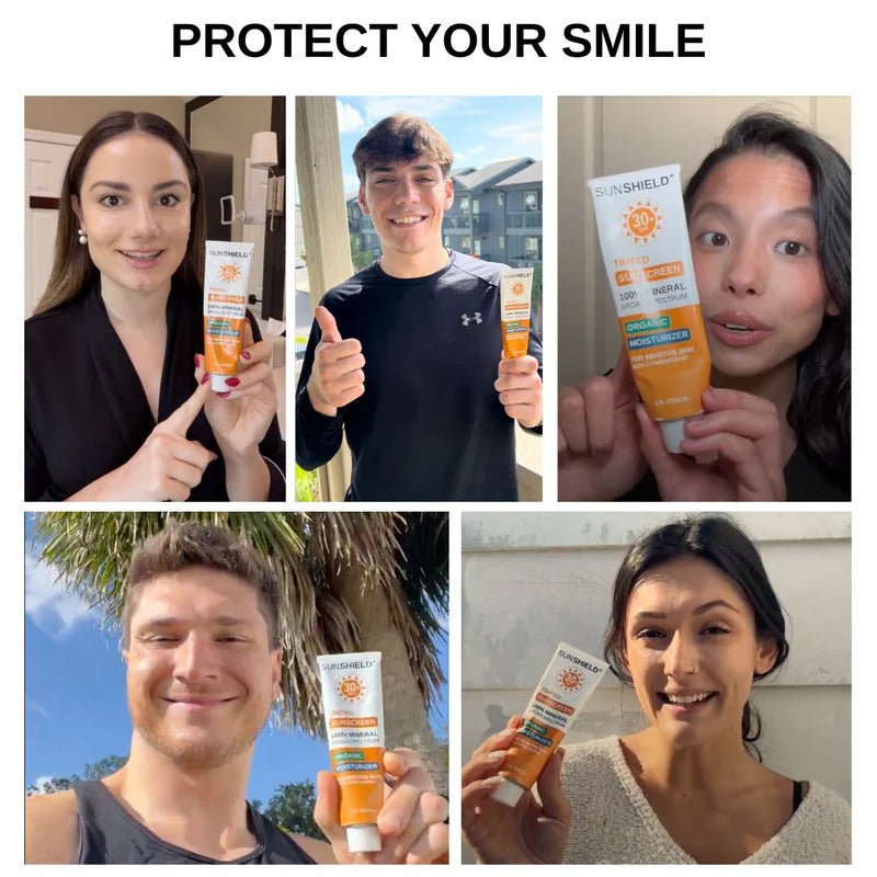 Organic Tinted Face Moisturizer + SPF 30 – 9 Ingredients – No White Cast – Daily Mineral Protection – 2 oz